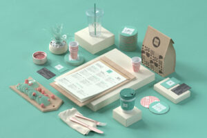 Banh and Boba application and packaging design