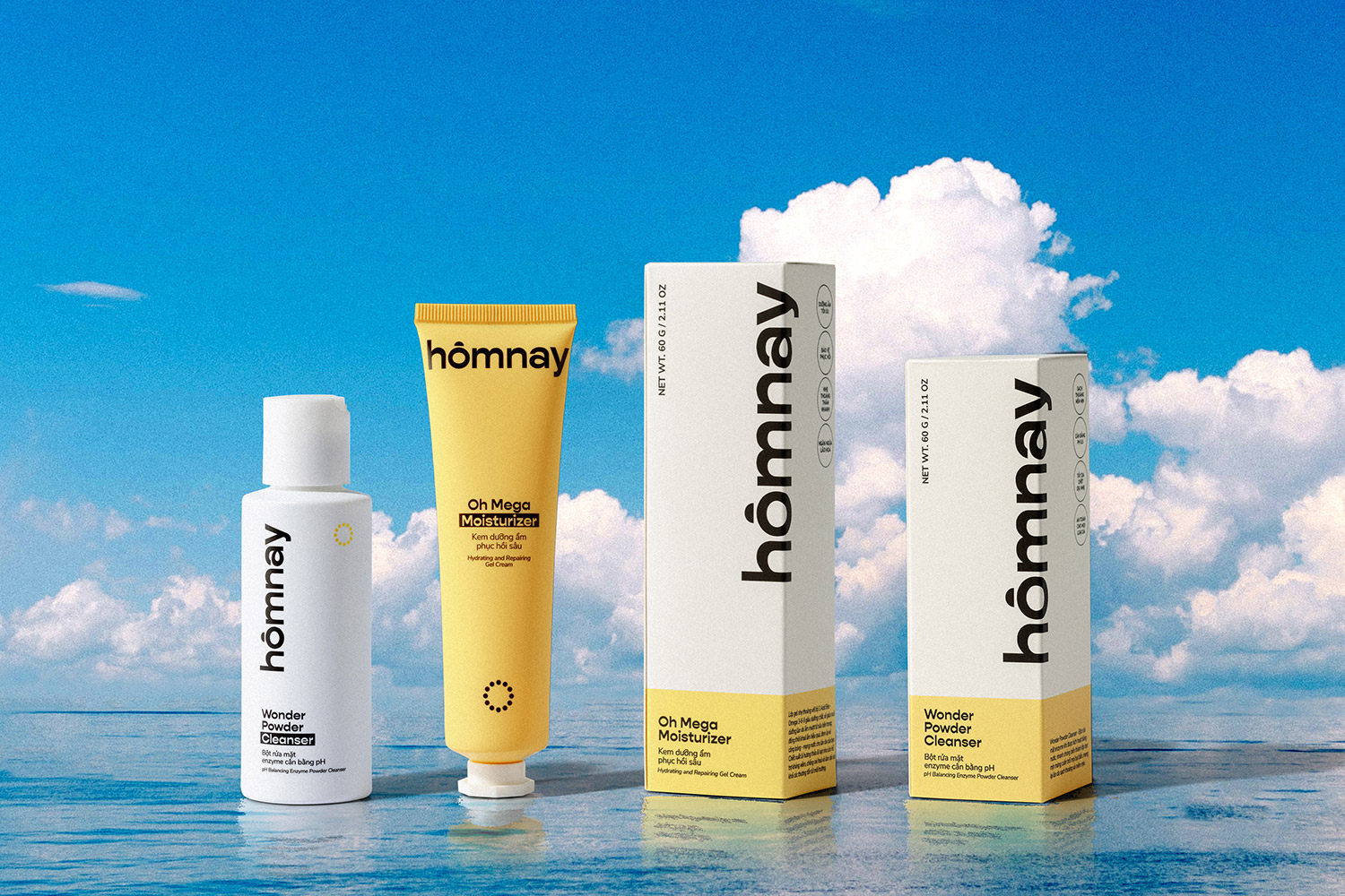 homnay 4 packaging on water